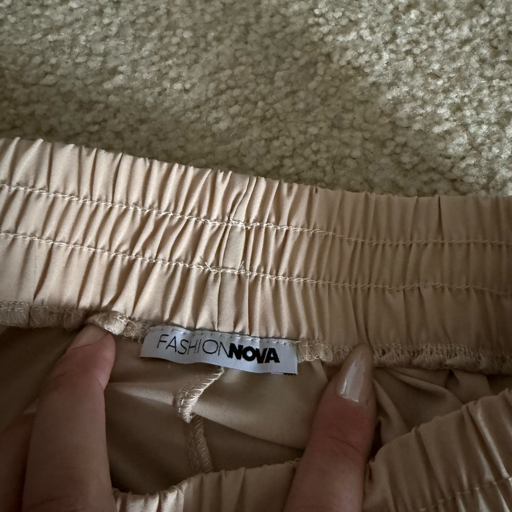 Fashion Nova Beige Pants Set